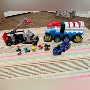 Paw patrol toys bundle trucks and figurines